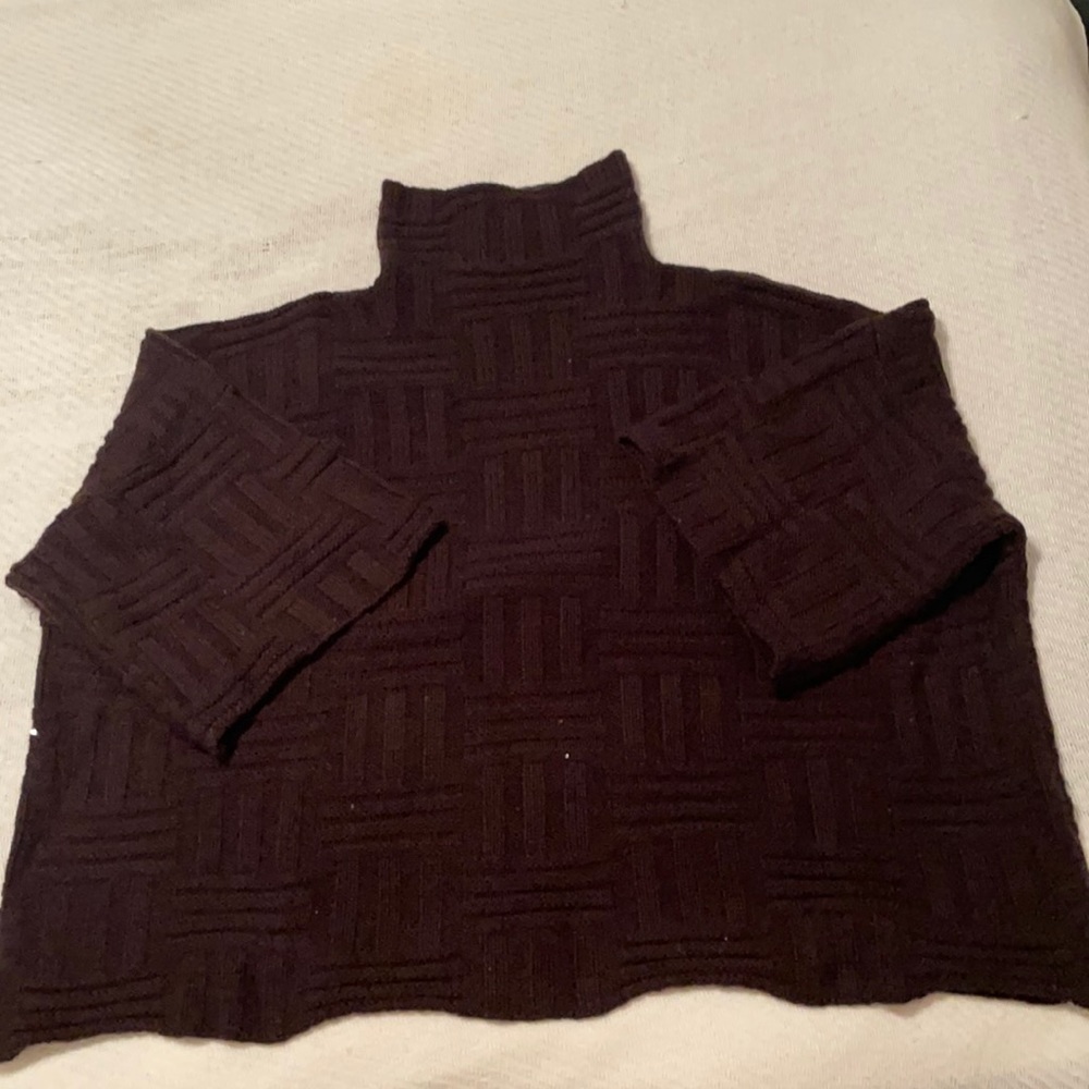 COPY - Eskander Cashmere & Silk cape sweater.  One Size O/S